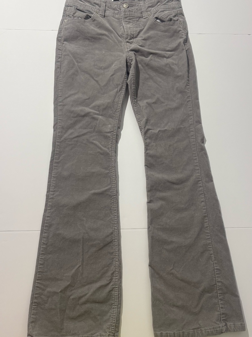 Celebrity Pink Light Gray Corduroy Pants
